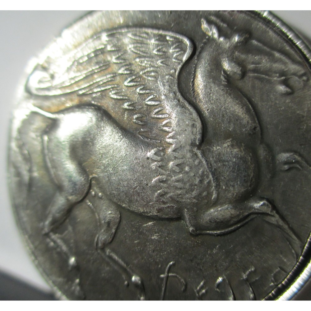 Ultra High Relief Antique Sky Goddess of Carthage Flying Pegasus Coin/Pendant - Picture 2 of 6